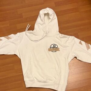 White Hoodie with Off-White logo